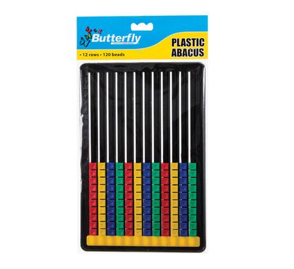 Butterfly Plastic Educational Counting Abacus, 12 Rows 120 Beads