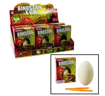 Glow In The Dark Dinosaur Fossil Egg Series With Tools Ages 3+Educational Toys