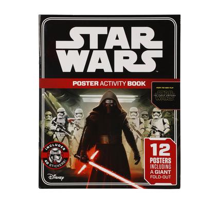 Star Wars Poster Activity Book with 12 Posters Including Giant Fold-Out and 40 Stickers For Kids