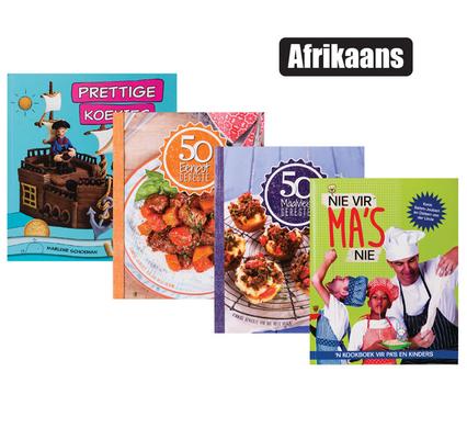 Afrikaans Recipe 4 Book Set, Deserts To Dinner Meals, All You Need For A Delicious Meal