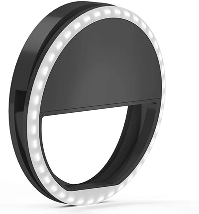 Battery Operated Selfie LED Ring Light Portable Clip-on