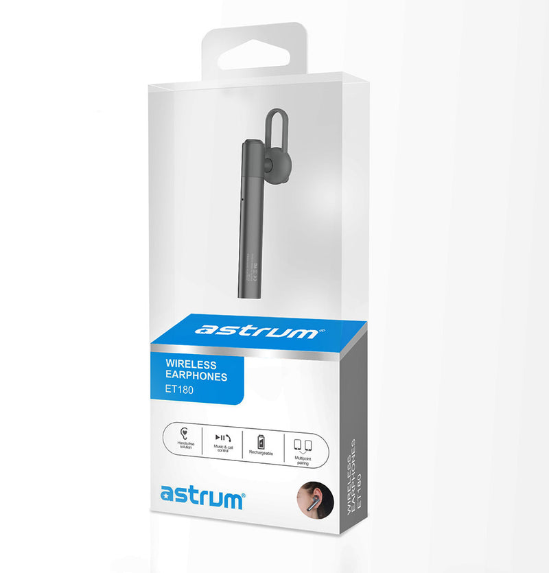 Wireless Noise Cancelling Hands-free Bluetooth Earpiece, Comfortable Fit