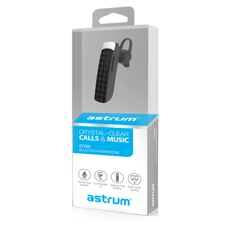 Wireless Hands-free Earpiece, Comfort Fit, Bluetooth Connectivity for Voice and Music Playback
