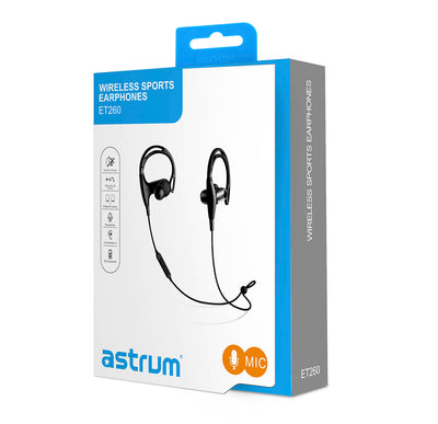 Wireless Sports Earphones with Over the Ear Clips for Firm Hold, Sweat Resistant Deign