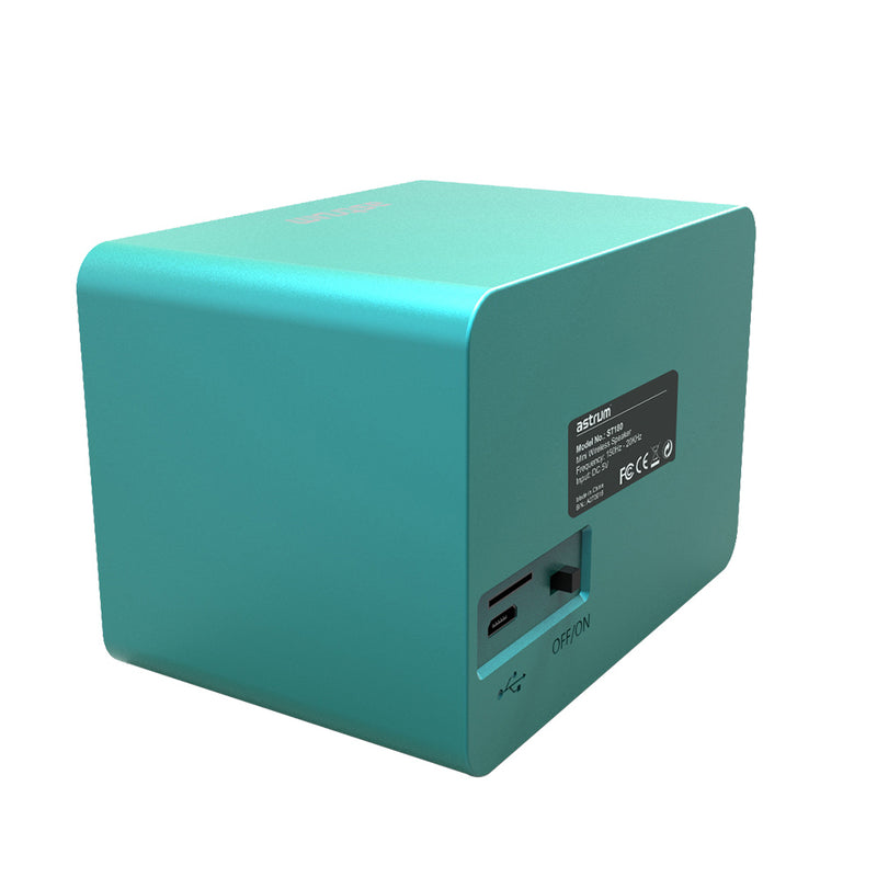 Bright Colour Rectangular Bluetooth Enabled Wireless Retro Speaker, 3W RMS, Mic for Voice Calling
