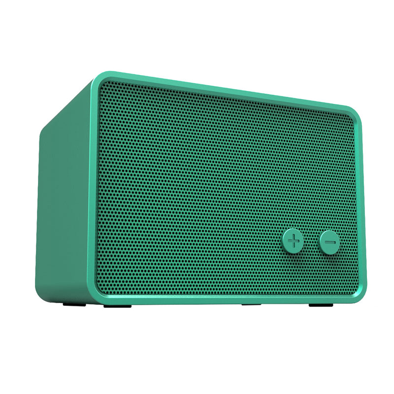 Bright Colour Rectangular Bluetooth Enabled Wireless Retro Speaker, 3W RMS, Mic for Voice Calling