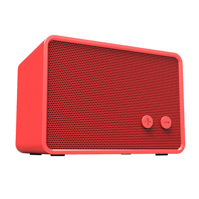 Bright Colour Rectangular Bluetooth Enabled Wireless Retro Speaker, 3W RMS, Mic for Voice Calling