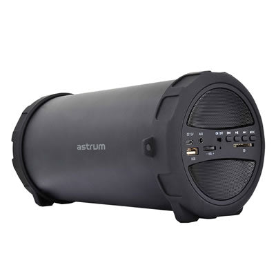 Multifunction Wireless Round Barrel Speaker, Easy to Carry Strap, Deep Bass and 5 Hours Play Back