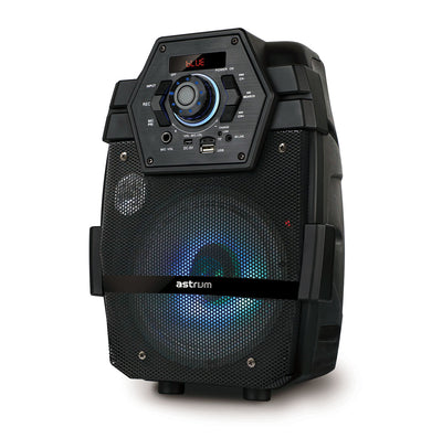 Multimedia Portable 6,5" Party Karaoke Speaker System with Wireless Mic, Remote and Rechargable