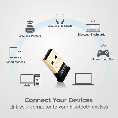Nano Wireless Bluetooth Receiver, Link Your Computer to Any Bluetooth Devices