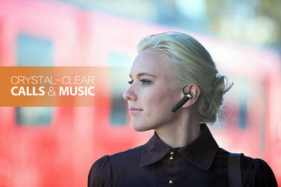 Wireless Hands-free Earpiece, Comfort Fit, Bluetooth Connectivity for Voice and Music Playback