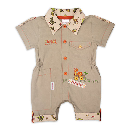 Little Explorer Baby Boy Romper Outfit