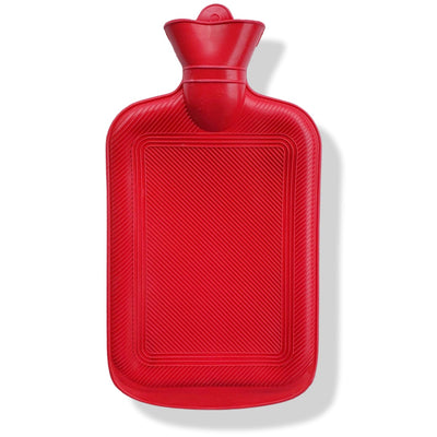 Ribbed Rubber Hot Water Bottle 2L Pain Relief, Hot and Cold Therapy