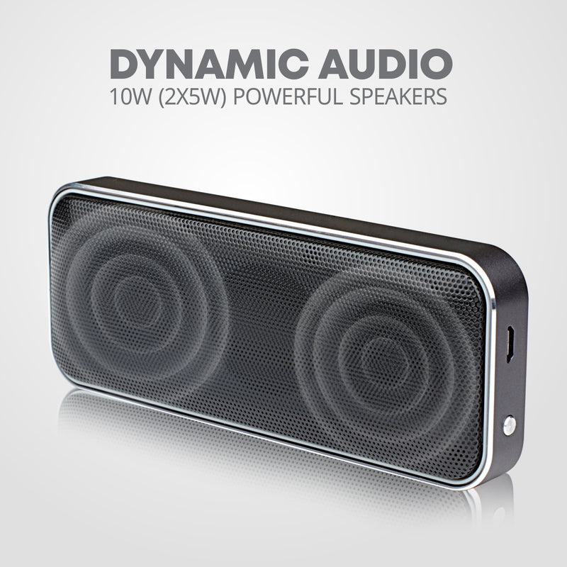 Portable Slim Wireless Bluetooth Pocket Speaker, 10W RMS with Lanyard