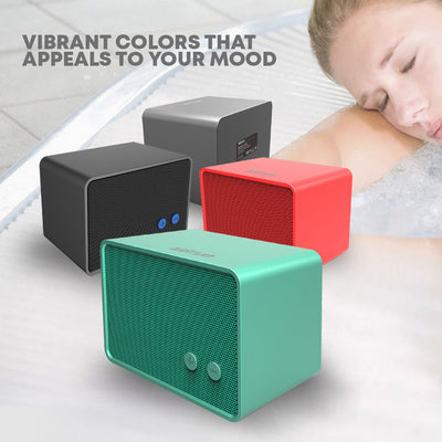 Bright Colour Rectangular Bluetooth Enabled Wireless Retro Speaker, 3W RMS, Mic for Voice Calling