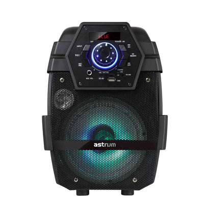 Multimedia Portable 6,5" Party Karaoke Speaker System with Wireless Mic, Remote and Rechargable