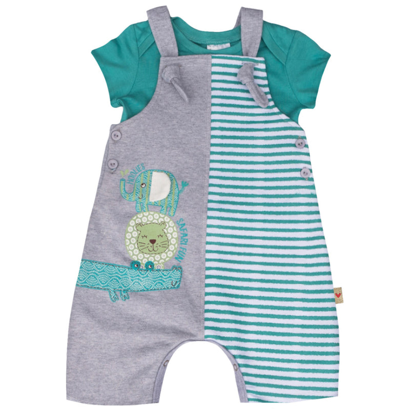 Croc And Friends Dungaree Set