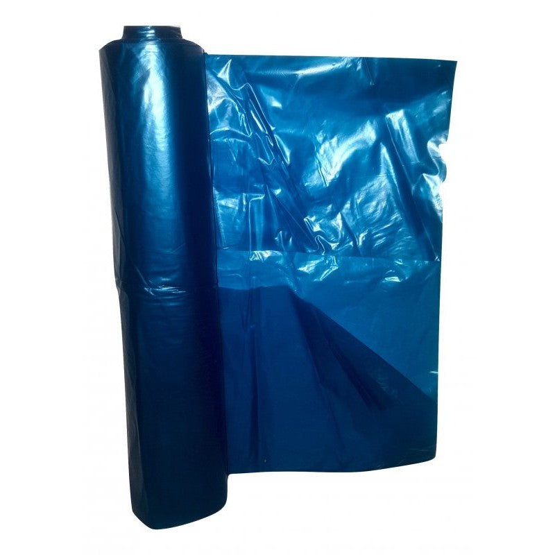 Blue Plastic Rubbish Bag, Refuse Bin Liner - 760 x 910mm, 40 micron - 200 Bags