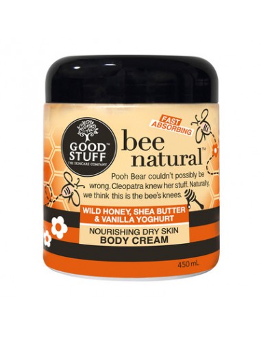 Good Stuff Bee Natural Body Cream, Wild Honey, Shea Butter and Vanilla Yoghurt - 450ml Tub