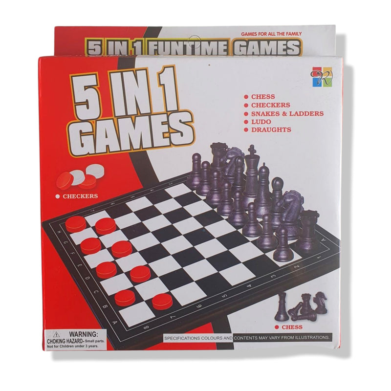 Compendium 5-In-1 Board Game Set