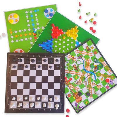 Compendium 5-In-1 Board Game Set