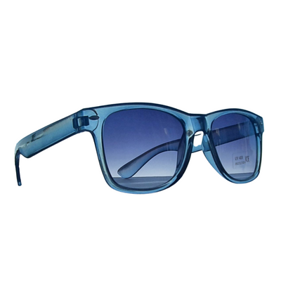 Barrier Eyewear Retro Full Frame Men's Sunglasses UV 400 Protection Plastic Frame Transparent Grey