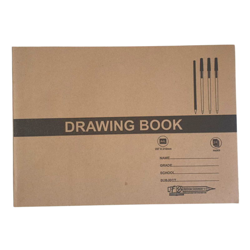 5 Pack Soft Cover Drawing Book 24 Pages A4