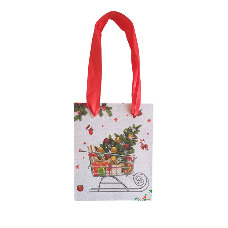 4 Pack Christmas Stationery Gift Bags Small 11x13.5cm