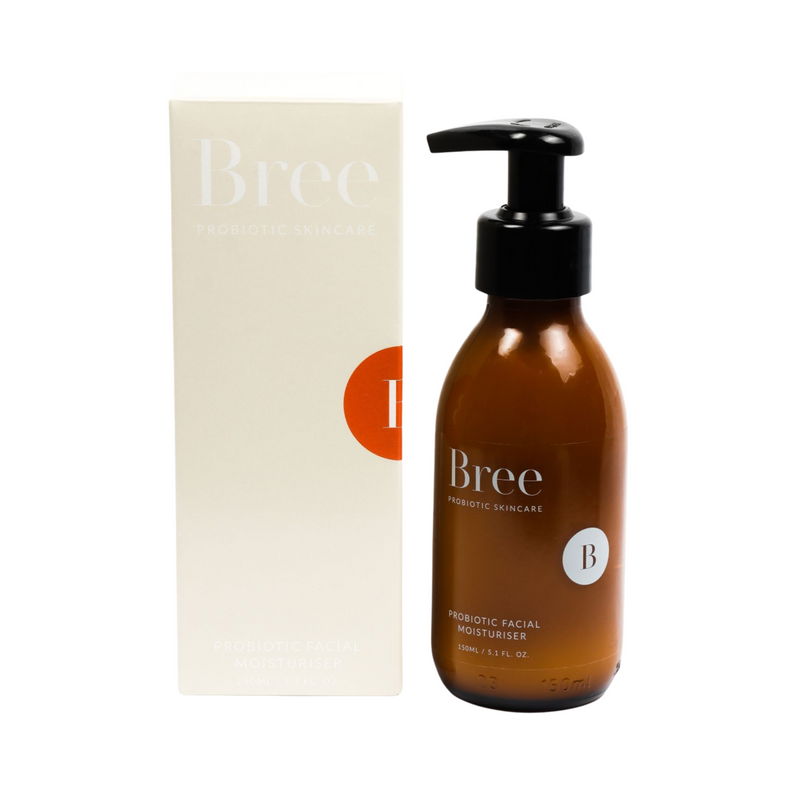 Bree Probiotic Facial Moisturiser 150ml - Dermatologically tested, 100% vegan Reduces Rise Of Infection