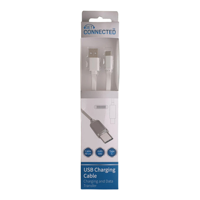 Get Connected USB 2.0 to Type C Phone Charging Cable and Data Transfer, 90cm Cable Length