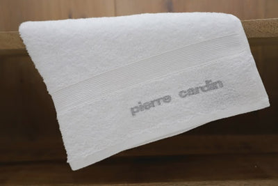 Pierre Cardin Hand Towel 50x90cm 440gsm 100% Cotton, Highly Absorbent and Durable Perfect for Bathroom, Pool and Shower